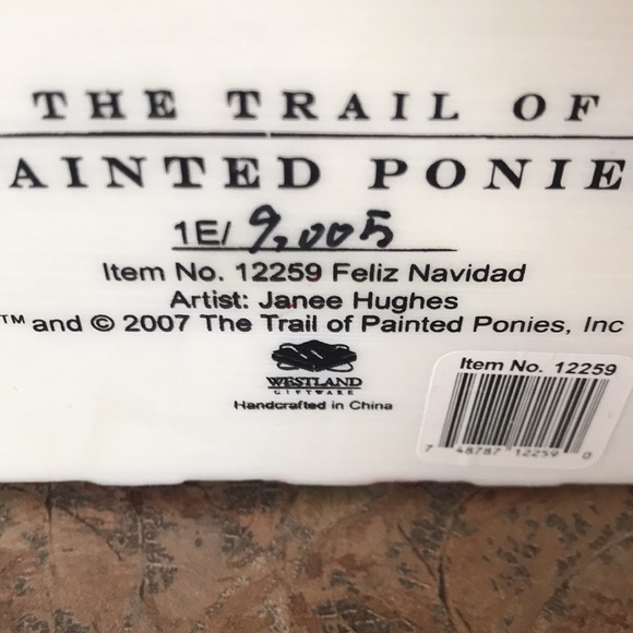 Vintage The Trail of Painted Ponies hand painted Felix Navidad Christmas horse - Picture 11 of 11